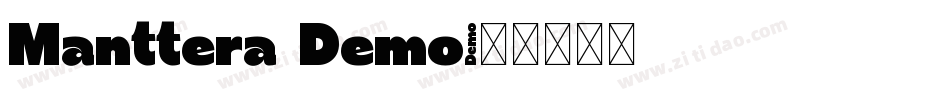 Manttera Demo字体转换